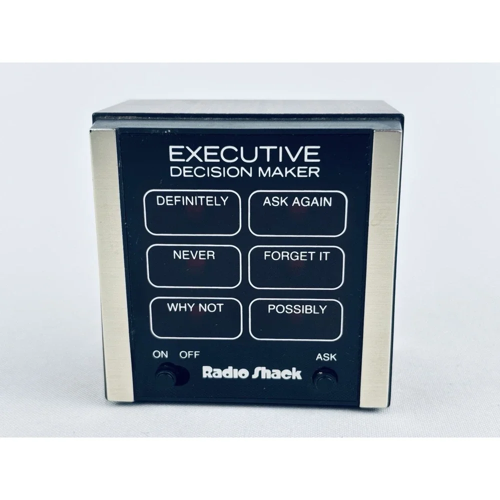 Vintage TANDY Executive Decision Maker 60-1008 Radio Shack (Electronic 8 Ball)